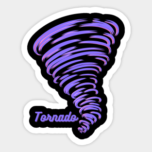 Purple tornado Sticker